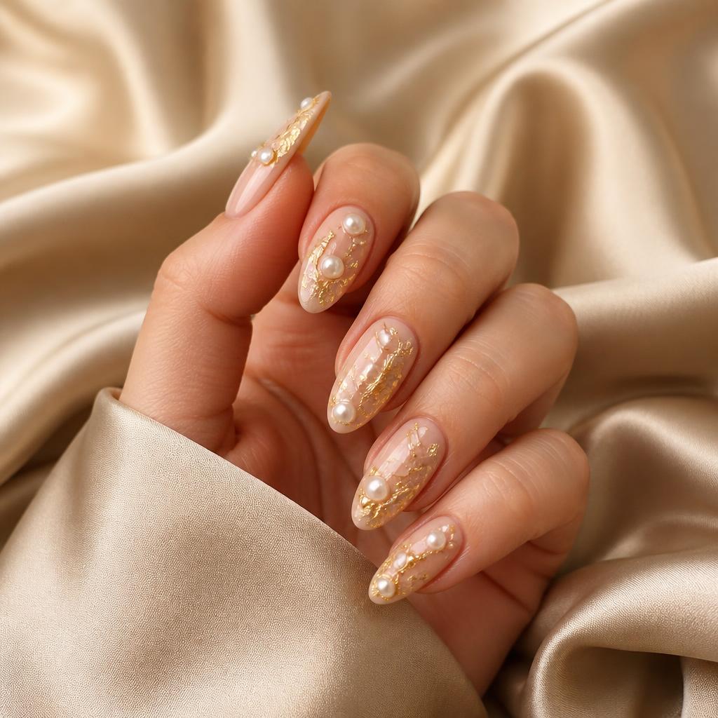 Unhas decoradas com glitter